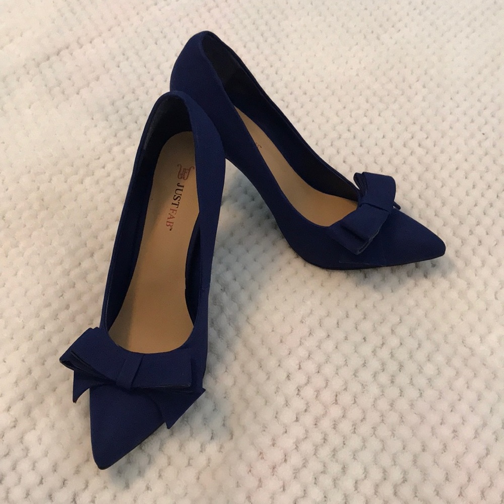 Blue high heel 4 inches